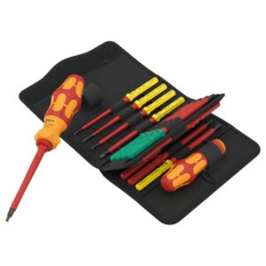 Wera 006619 17 RA KRAFTFORM KOMPAKT VDE SAE Screwdriver Set 17-Piece