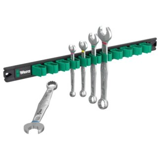 Wera 020234 6003 Joker 2 SAE Ring Spanner Wrench Set with 9641 Magnetic Rail 5-Piece