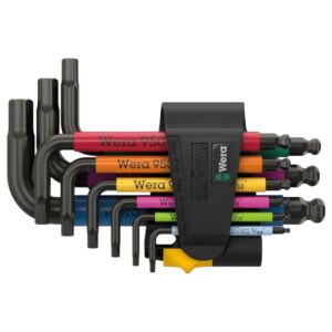 Wera 022641 950/9 Multicolour Blacklaser Hex-Plus SAE L-key Set 9-Piece