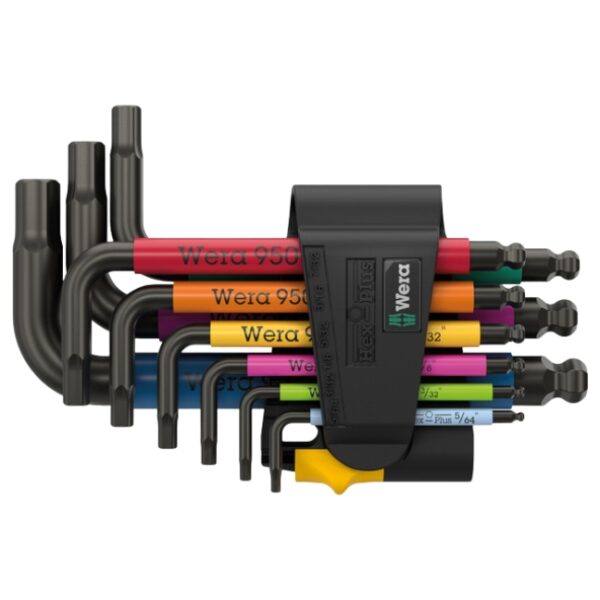 Wera 022641 9509 Multicolour Blacklaser Hex-Plus SAE L-key Set 9-Piece Wera 022641 950/9 Multicolour Blacklaser Hex-Plus SAE L-key Set 9-Piece