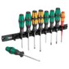 Wera 051012 9650 KRAFTFORM Magnetic Rail Screwdriver Set 9-Piece