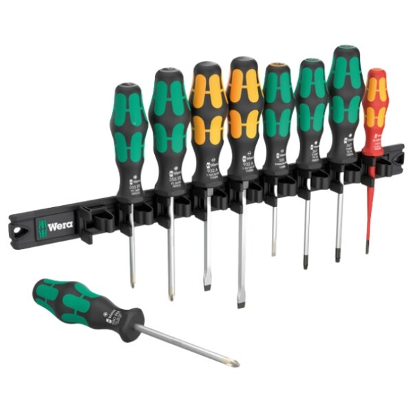 Wera 051012 9650 KRAFTFORM Magnetic Rail Screwdriver Set 9-Piece Wera 051012 9650 KRAFTFORM Magnetic Rail Screwdriver Set 9-Piece
