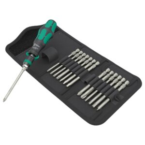 Wera 051066 838 RA-R M KRAFTFORM KOMPAKT SAE Screwdriver Set 15-Piece