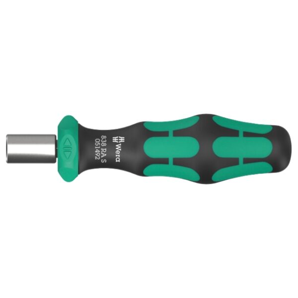 Wera 051492 838 RA S 14 Hex Drive Ratcheting Bitholding Screwdriver Wera 051492 838 RA S 1/4" Hex Drive Ratcheting Bitholding Screwdriver