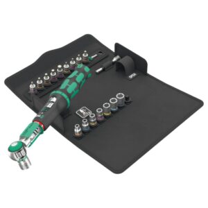 Wera 136073 SAFE-TORQUE A 1 SHKMetric Tool Set 1  1/4" Square Drive, 2-12 Nm 20-Piece