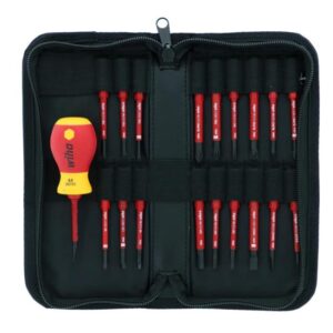 Wiha 28396 Insulated Softfinish SLIMLINE Blade Set 20-Piece