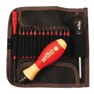 Wiha 28792 16-Piece Insulated TORQUECONTROL and SLIMLINE Blade Set