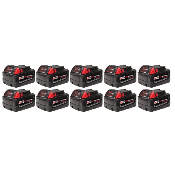 Milwaukee 48-11-1851 M18 5.0AH Battery Pack 10-Pack