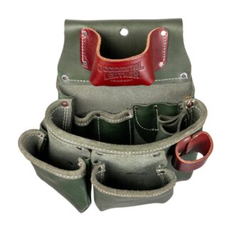 Occidental G5018DB 3 Pouch Tool Bag with Tape Holder - Green