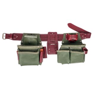 Occidental Leather G5080DB Pro Framer Tool Belt Set with Double Outer Bag - Green