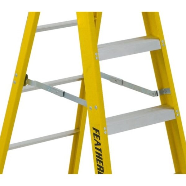 Featherlite 6908 8ft Extra-Heavy Duty Fibreglass Stepladder (2) Featherlite 6908 8ft Extra-Heavy Duty Fibreglass Stepladder