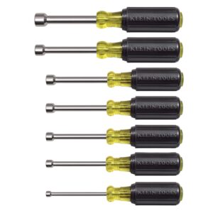Klein 631M 3" Shaft Magnetic Nut Driver Set 7-Piece