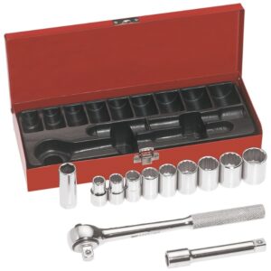 Klein 65510 1/2" Drive Socket Wrench Set 12-Piece