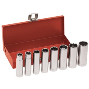 Klein 65514 1/2" Drive Socket Wrench Set 8-Piece