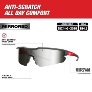 Milwaukee 48-73-2019 Anti-Scratch Safety Glasses - Mirror (2)