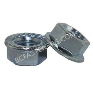 SERRATED FLANGE NUT ZINC