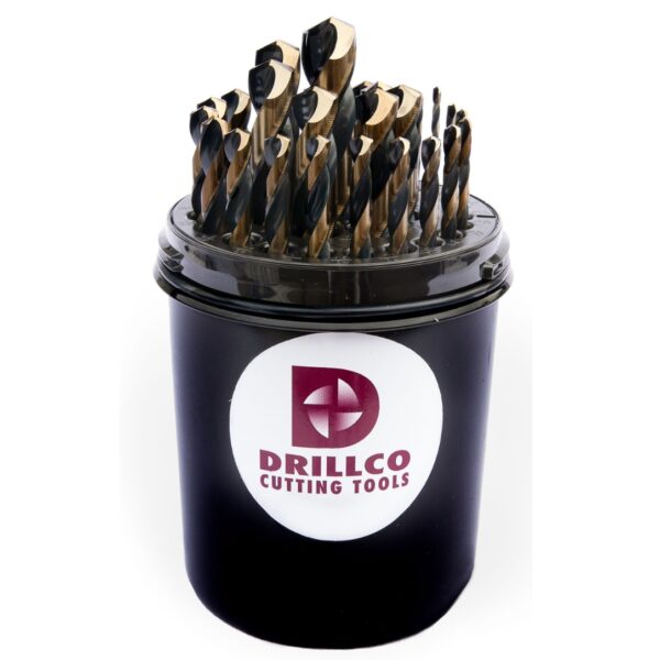 Drillco 350NW29 Nitro Heavy-Duty Mechanic’s Length Drill Bit Set 29-Piece