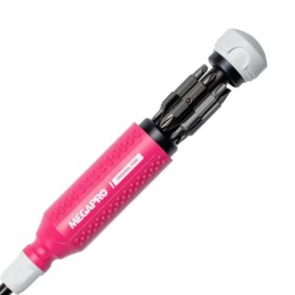 Mega Pro 151PK/WH-PDM Original 15-in-1 Pink Ratcheting Multi-Bit Screwdriver