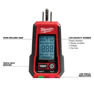 Milwaukee 2224-20 GFCI Receptacle Tester (1)