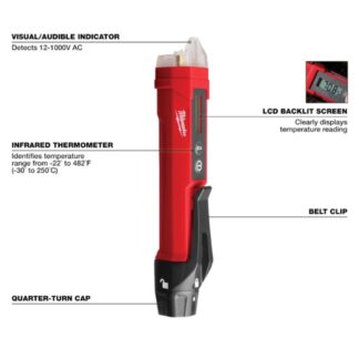 Milwaukee 2225-20 Non-Contact Voltage Detector with Laser Infrared Thermometer (1)
