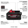 Milwaukee 48-11-1881 M18 FORGE RED LITHIUM 8AH Battery Pack