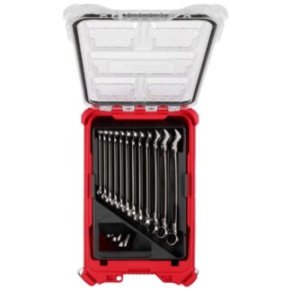 Milwaukee 48-22-9483 Metric Combination Wrench Set with PACKOUT Compact Organizer 15-Piece (1)