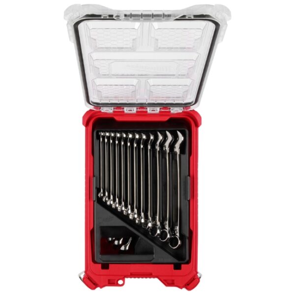 Milwaukee 48-22-9483 Metric Combination Wrench Set with PACKOUT Compact Organizer 15-Piece