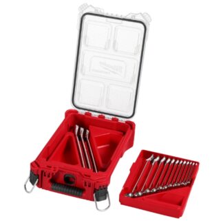 Milwaukee 48-22-9484 SAE Combination Wrench Set with PACKOUT Compact Organizer 15-Piece