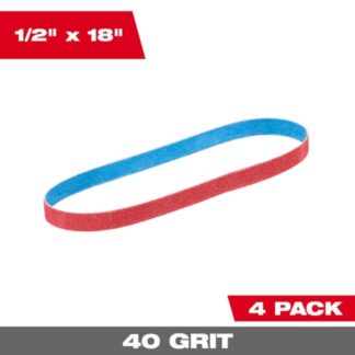 Milwaukee 48-80-9040 12 x 18 40 Grit Bandfile Belts 4-Pack