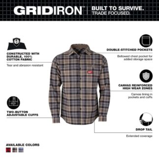 Milwaukee GRIDIRON Flannel Shirt (3)