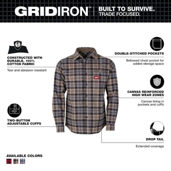 Milwaukee 551 Series GRIDIRON Flannel Shirt