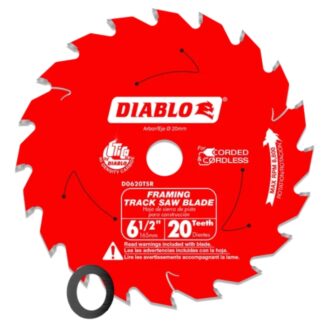 Diablo D0620TSR 6-1/2" 20T Framing Track Saw Blade