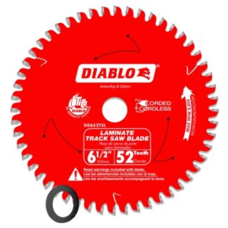 Diablo D0652TSL 6-1/2" 52T Laminate Cutting Track Saw Blade