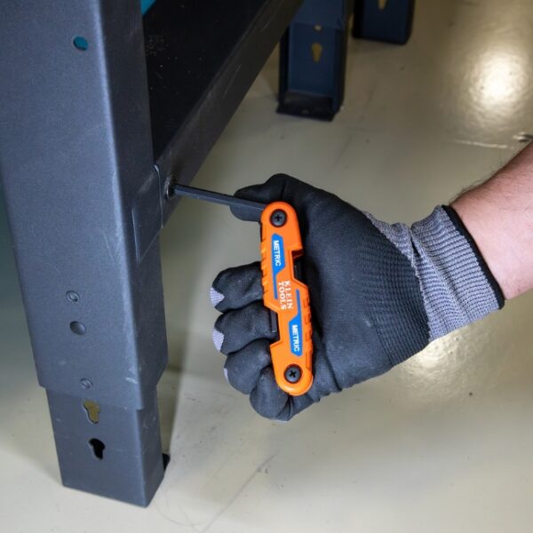 Klein 70542 Compact Folding SAE/Metric Hex Key Set 2-Piece