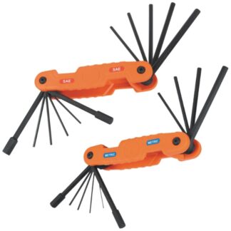 Klein 70552 Pro Folding SAE/Metric Hex Key Set 2-Piece