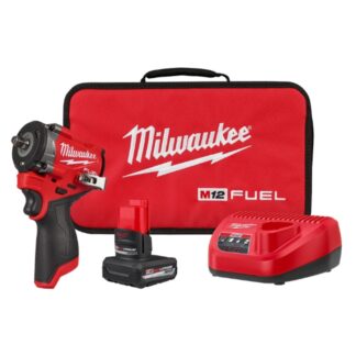 Milwaukee 2562-21 M12 FUEL 3/8" Drive Stubby Impact Wrench Kit