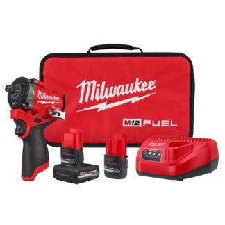 Milwaukee 2563-22 M12 FUEL 1/2" Drive Stubby Impact Wrench Kit