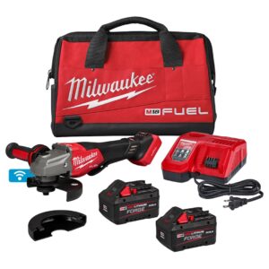 Milwaukee 3672-22 M18 FUEL 4-1/2″-6″ Variable Speed Braking Grinder with Paddle Switch and ONE-KEY Kit