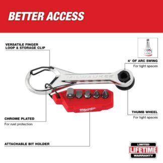 Milwaukee 48-22-2950 7-in-1 Multi-Bit Mini Ratchet (1)