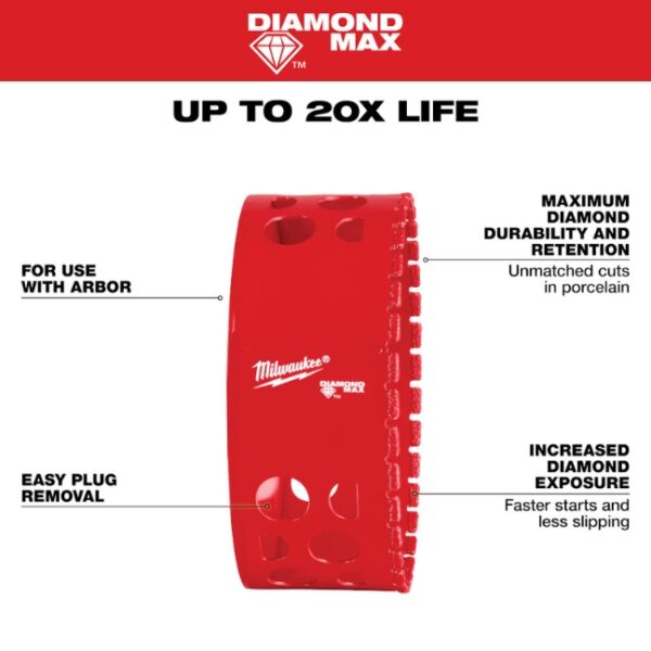 Milwaukee 49-56-5687 4-1/4" DIAMOND MAX Hole Saw Cup