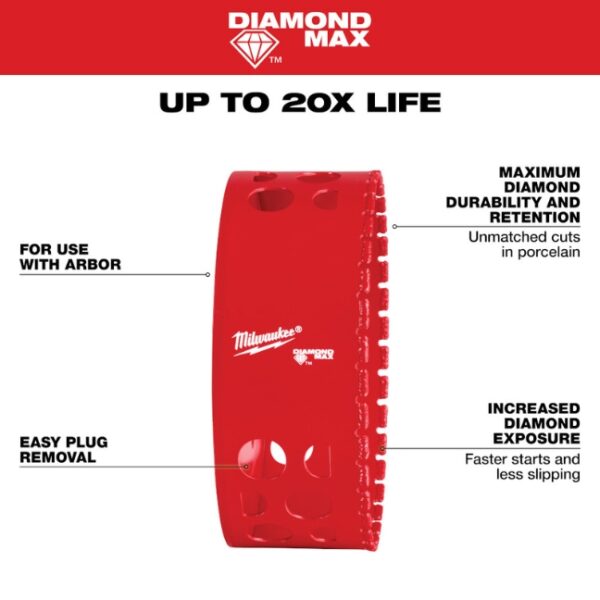 Milwaukee 49-56-5691 4-1/2" DIAMOND MAX Hole Saw Cup