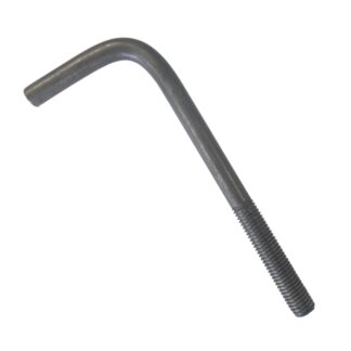 Anchor Bolts Bent Plain - 3/4" Anchor Bolts Bent Plain - 3/4": Diameter: 3/4" Lengths: 10", 12", 14", 16", 18" Designed to be embedded in concrete Bent leg of the anchor bolt creates resistance to being pulled out of the concrete foundation when force is applied Used to support structural steel columns, light poles, highway sign structures, bridge rail and more