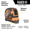 Klein 9125AL 25ft Single-Hook Auto-Lock Tape Measure