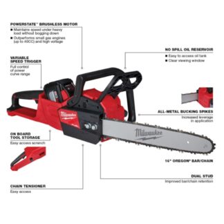 Milwaukee 2727-21HDB M18 FUEL Chainsaw and Blower Combo Kit (2)