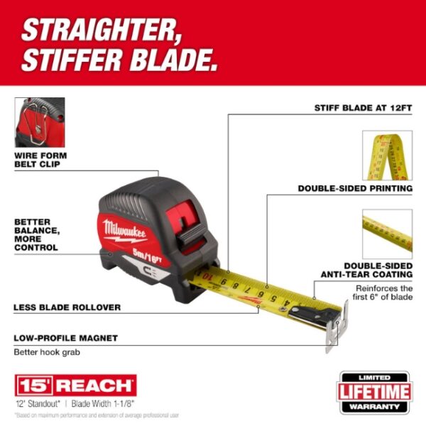 Milwaukee 48-22-1017M 16ft/5m Magnetic Tape Measure