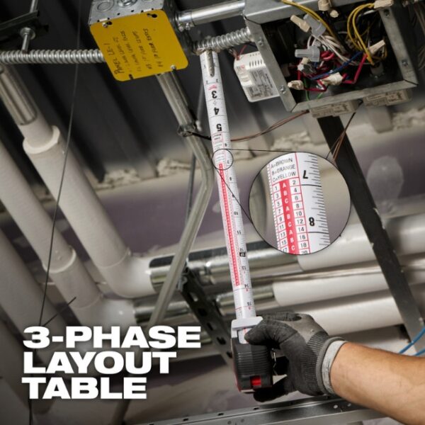 Milwaukee 48-22-1018M 16ft Electrician's Magnetic Tape Measure (3) Milwaukee 48-22-1018M 16ft Electrician's Magnetic Tape Measure