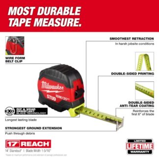 Milwaukee 48-22-1436 35ft/10m STUD Tape Measure