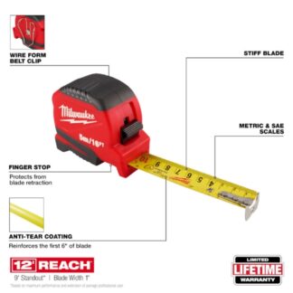 Milwaukee 48-22-1717 16ft/5m Compact Tape Measure