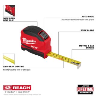 Milwaukee 48-22-1826 26ft/8m AUTO-LOCK Tape Measure