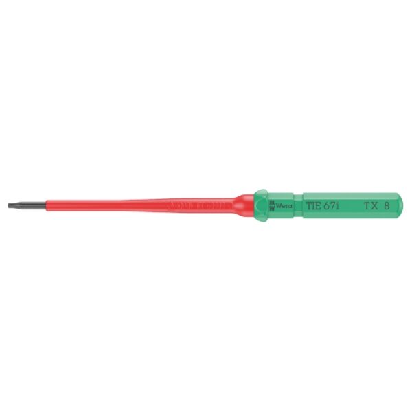 Wera 006532 KK VDE 67 i Insulated Blade for TORX Screws, T8 x 157mm Wera 006532 KK VDE 67 i Insulated Blade for TORX Screws, T8 x 157mm